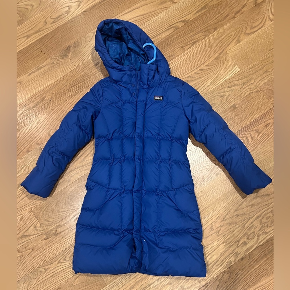 Patagonia Blue Puffer Down Coat
